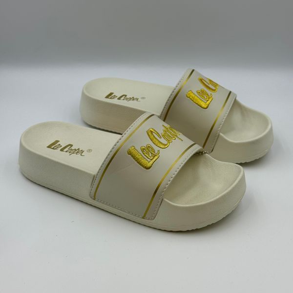 Шльопки молочні на платформі Lee Cooper 3531 фото